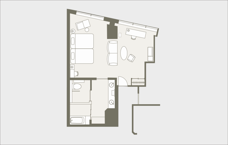 Shibuya Excel Hotel Tokyu room layout