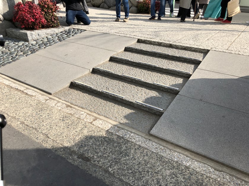 Steps at path to Tsurugaoka Hachimangu