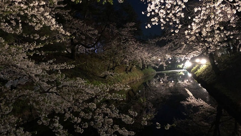 4171 hirosaki castle reflection