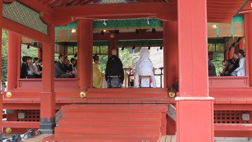 Wedding at Tsurugaoka Hachimangu