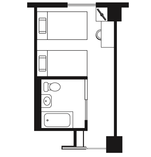 Hotel Granvia Hiroshima Universal Room Layout