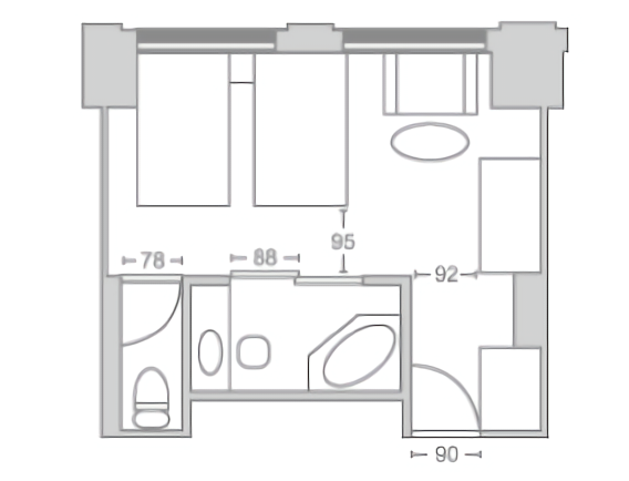 oriental-hotel-hiroshima-accessible-room-layout
