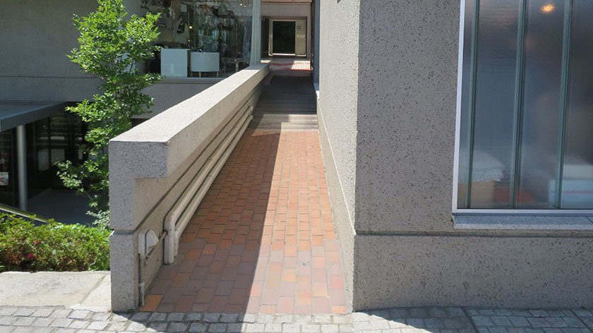 Ramp hidden behind Daikanyama store