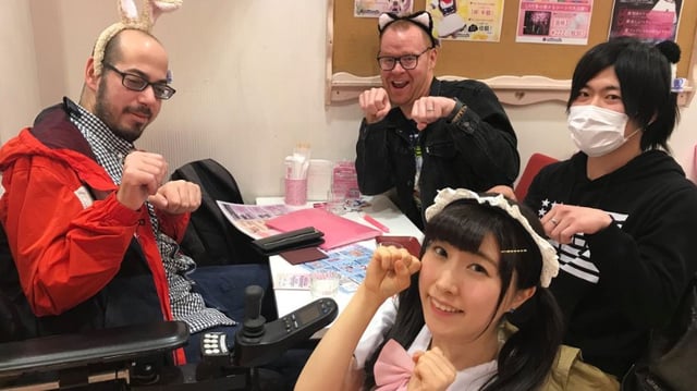 Mark Bookman at maid cafe