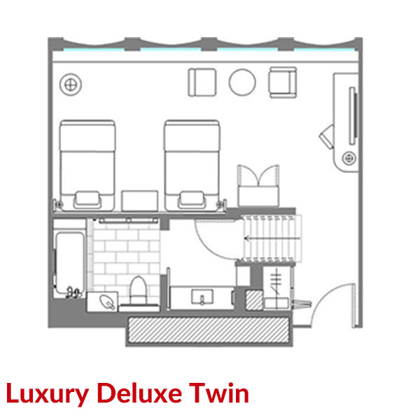 luxury deluxe twin layout