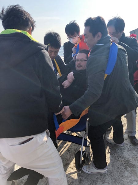 gunkanjima sling stretcher 2