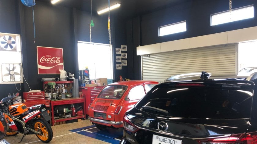 Car repair at Nanyo Base