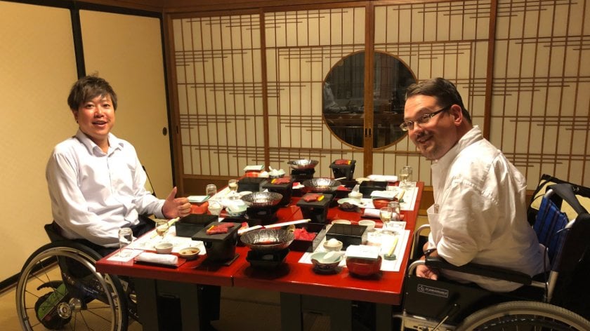 Dinner at Gotenmori Onsen