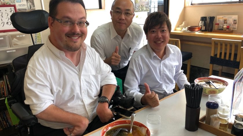 Ramen with Mr. Kato and the mayor of Nanyo