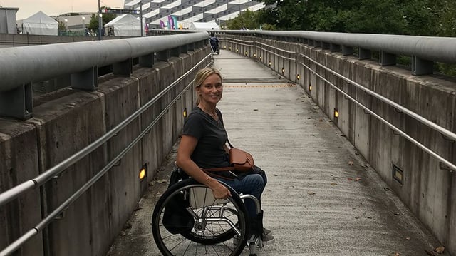 Wheelchair entrance to Tokyo Stadium
