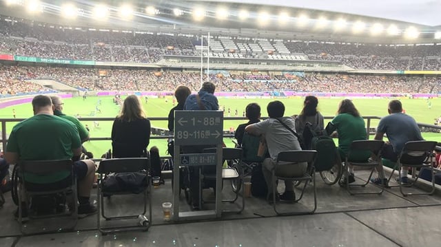 Wheelchair seating at Yokohama Stadium