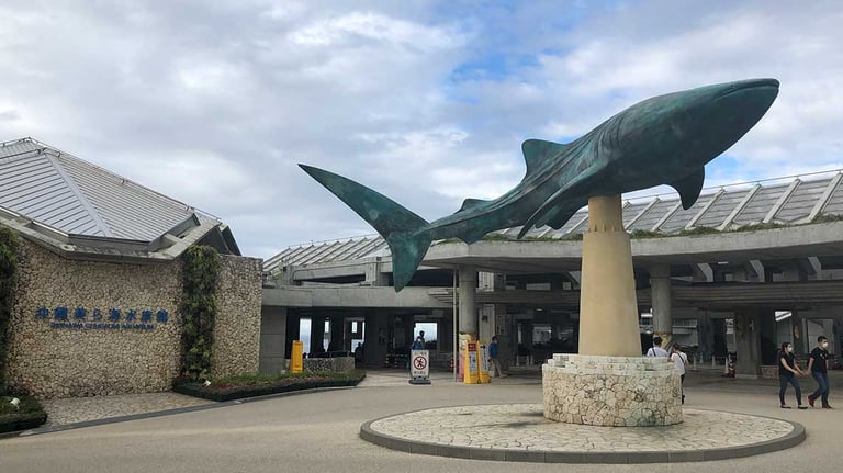 Okinawa Churaumi Aquarium entrance 768x432