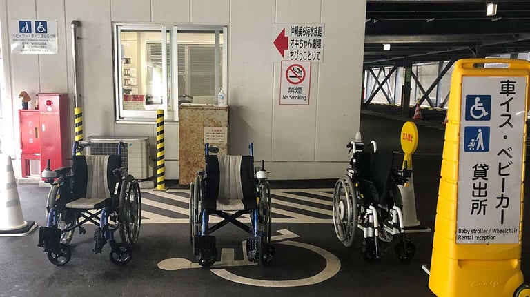 Okinawa Churaumi Aquarium wheelchair rentals 768x432