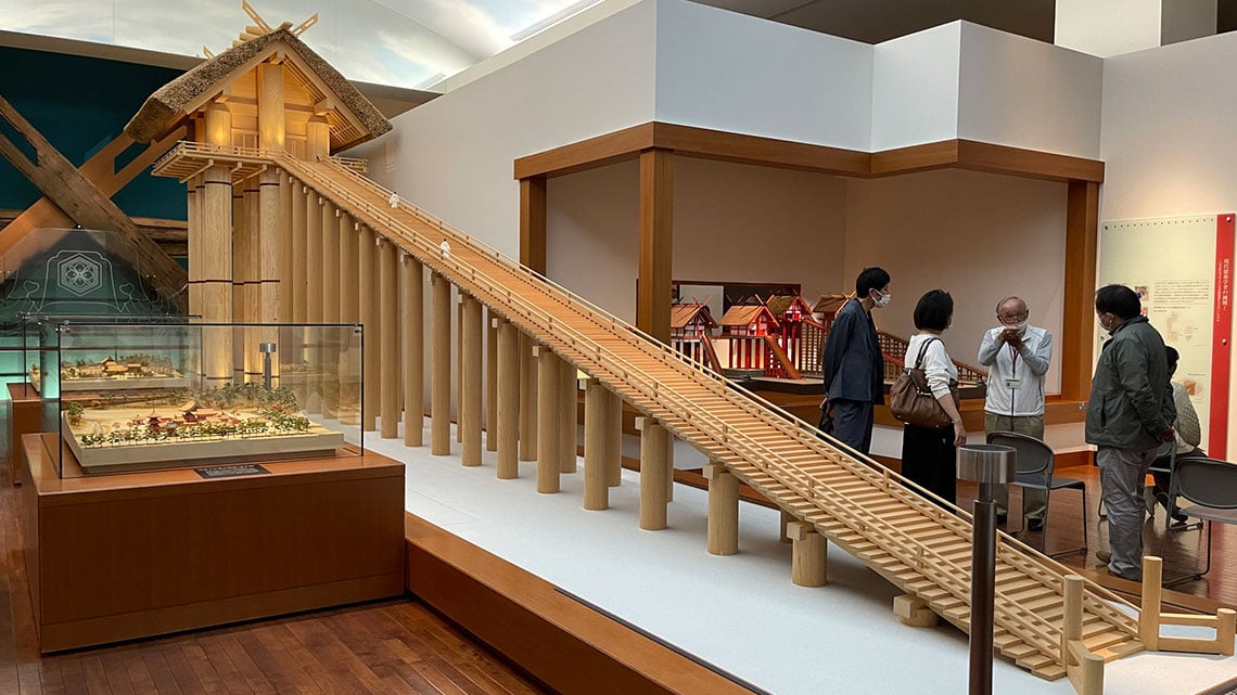 Recreation of the ancient shrine at Izumo