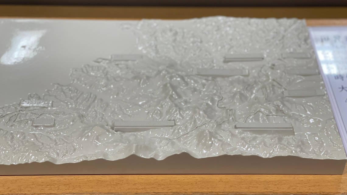 Tactile area map at World Heritage Center