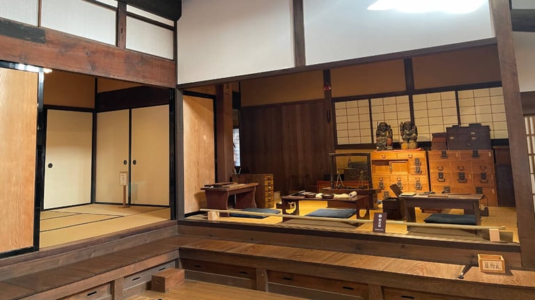 Inside of a historic building