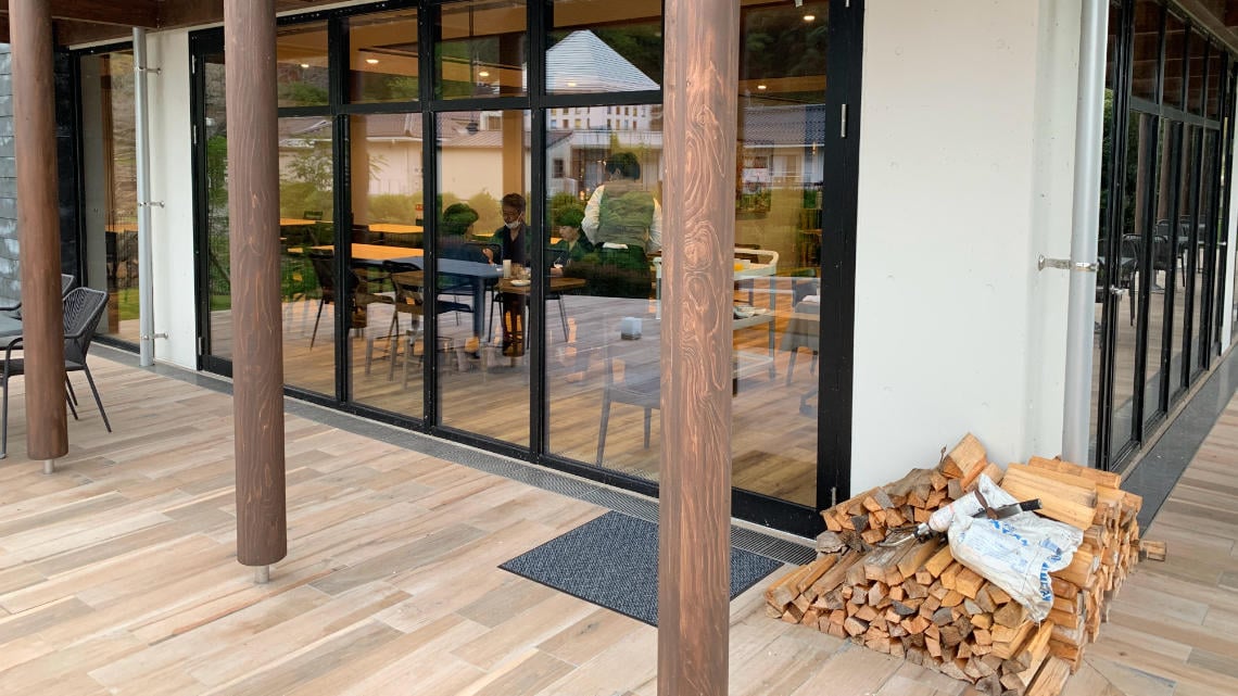 Restaurant as seen from outside patio