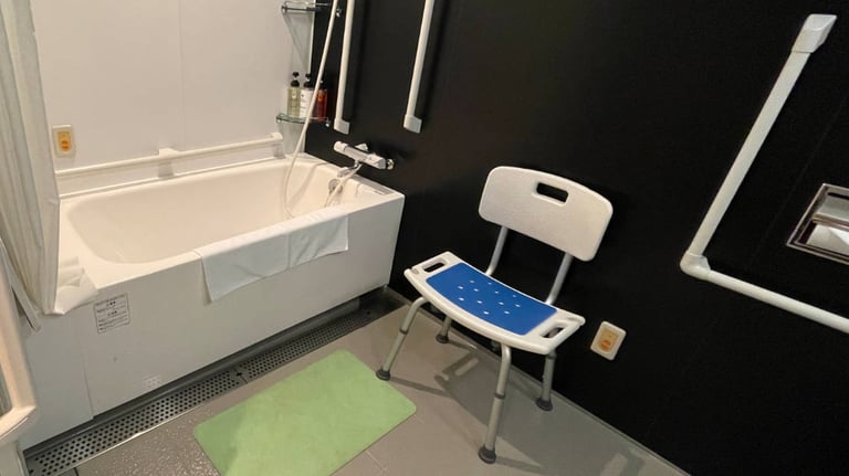 Bath tub and shower chair