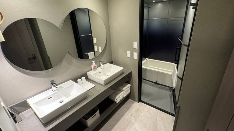 premium two bedroom suite main powder room 768x432