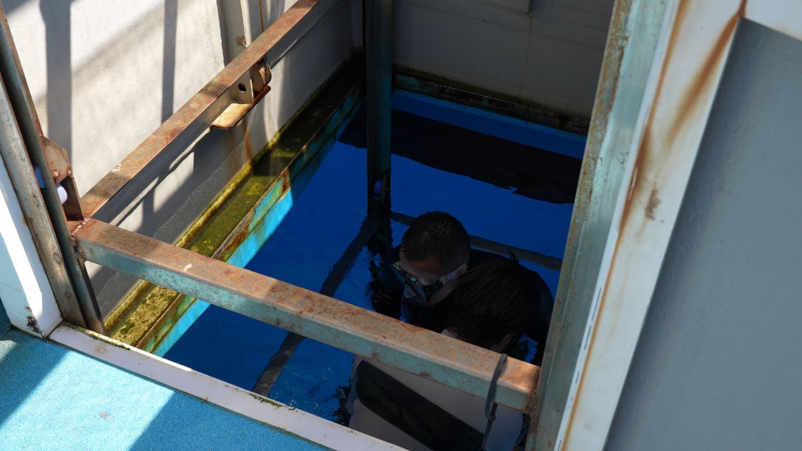 Lift into the ocean on Zerogravity boat