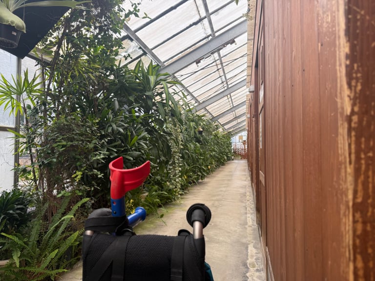 Path to private bath at Hana no Yu