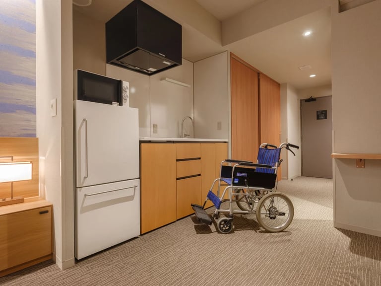 Wheelchair accessible room at Mimaru Kyoto Kawaramachi Gojo OMD36215 Edit 43s 1 768x576