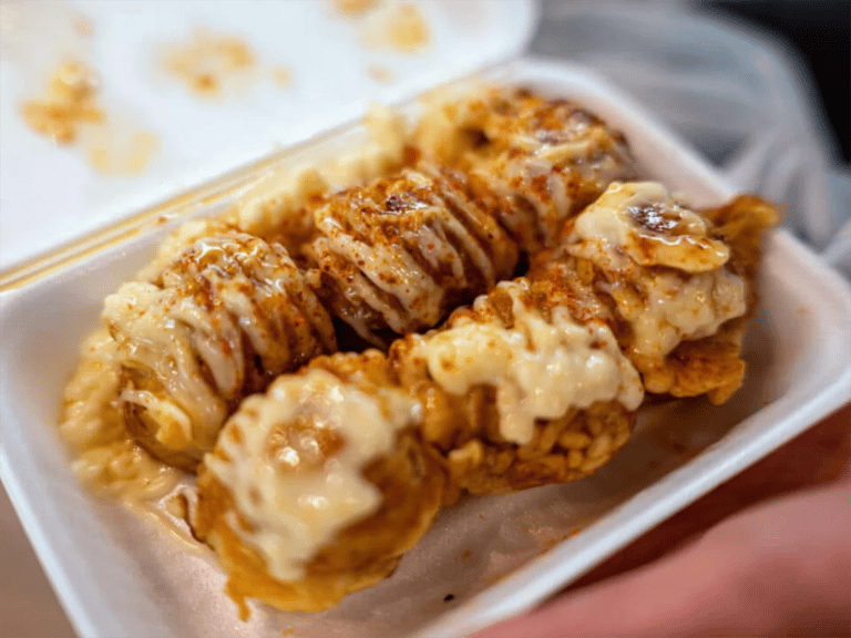 accessible karahori food tour takoyaki with mayo and spice 768x576