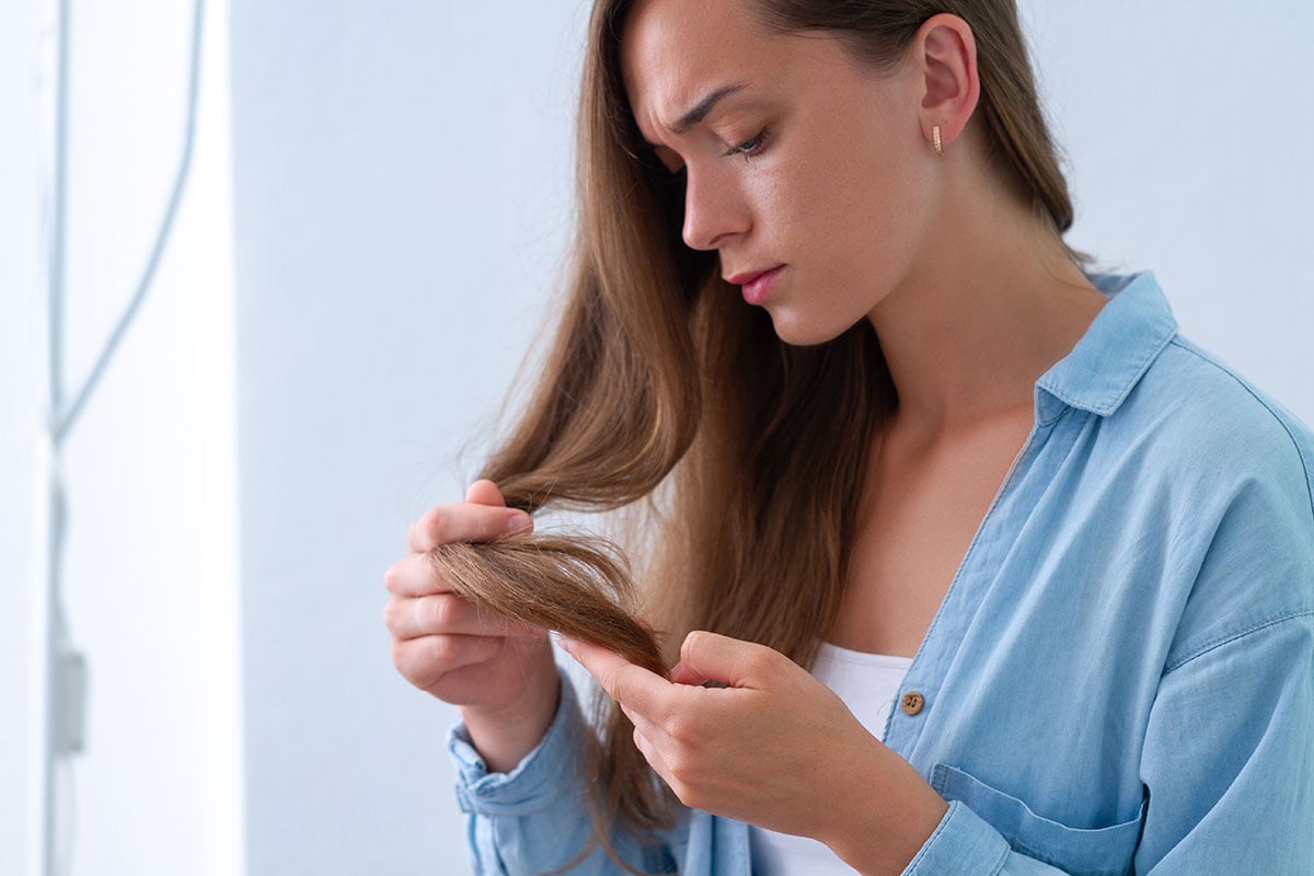 capelli che si spezzano