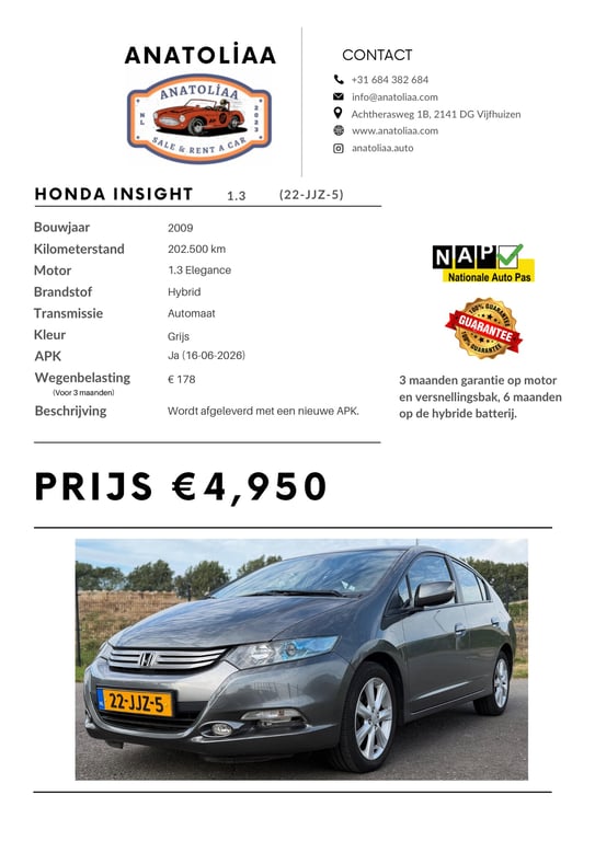 HONDA INSIGHT - Image 17