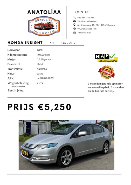 HONDA  INSIGHT - Image 18