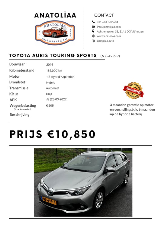 TOYOTA AURIS TOURING SPORTS - Image 19