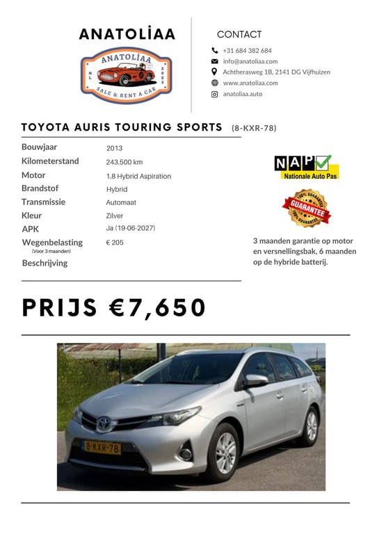 TOYOTA AURIS TOURING SPORTS - Image 18