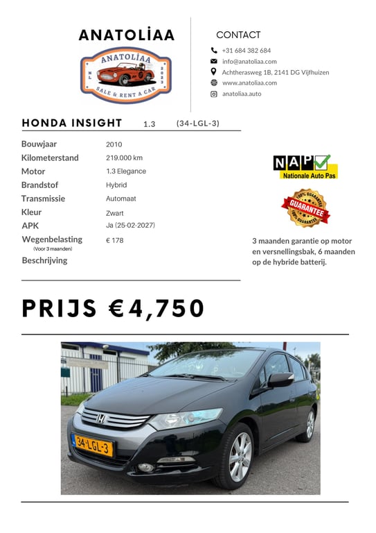 HONDA INSIGHT - Image 18