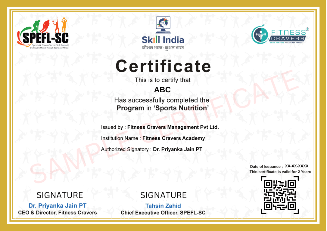 Best Sports Nutrition Certification Course in Delhi 1 FCA