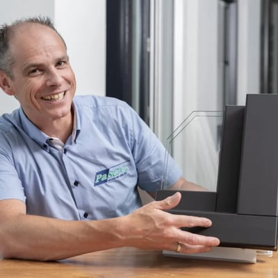 Two women looking at laptop