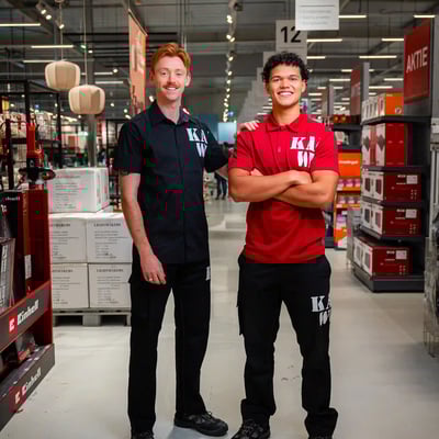 Two women looking at laptop