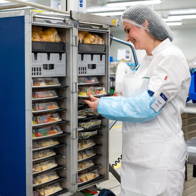 Two women looking at laptop
