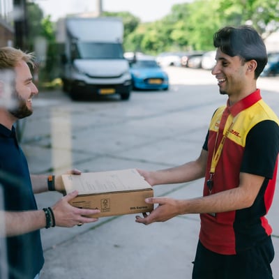 Two women looking at laptop