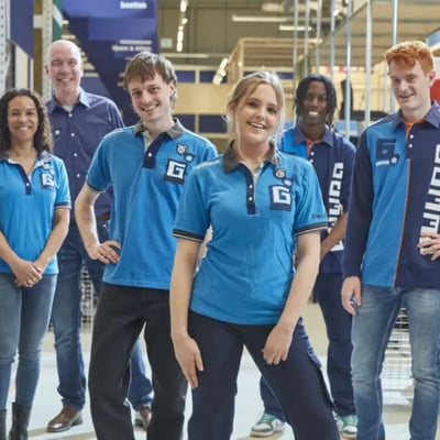 Two women looking at laptop