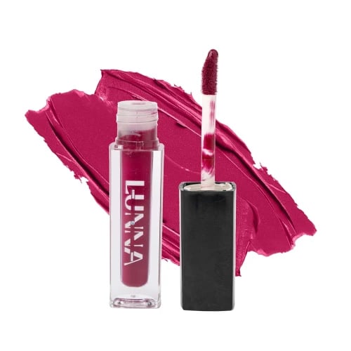 Lunna Matte Finish Liquid Lipstick For Girls & Women | Smudge Proof,Transfer Proof & Waterproof|Lasts For 12Hrs|For Lips Hydration ,Light Weight Liquid Lipstick|3.5g |Vampire Plum