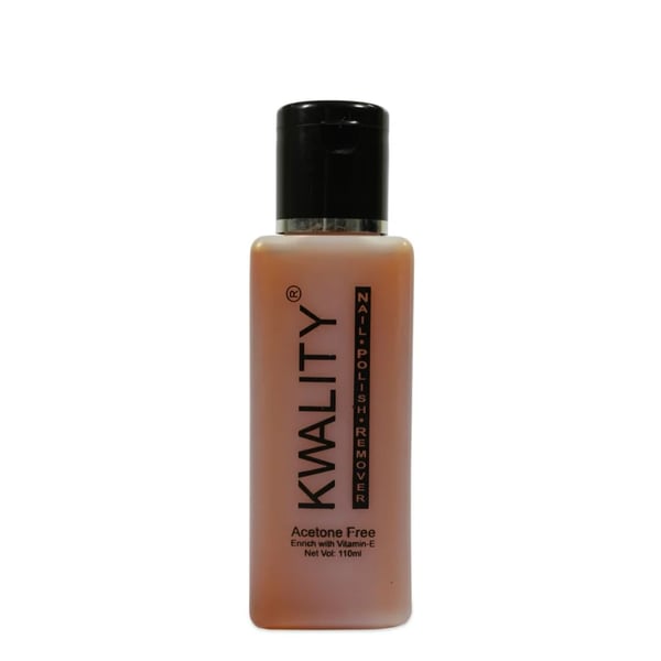 Kwality Nail Paint Remover (Brown, 110ml) | Acetone Free, Fast & Gentle, With Vitamin E, Easy to Use, Leaves No Trace