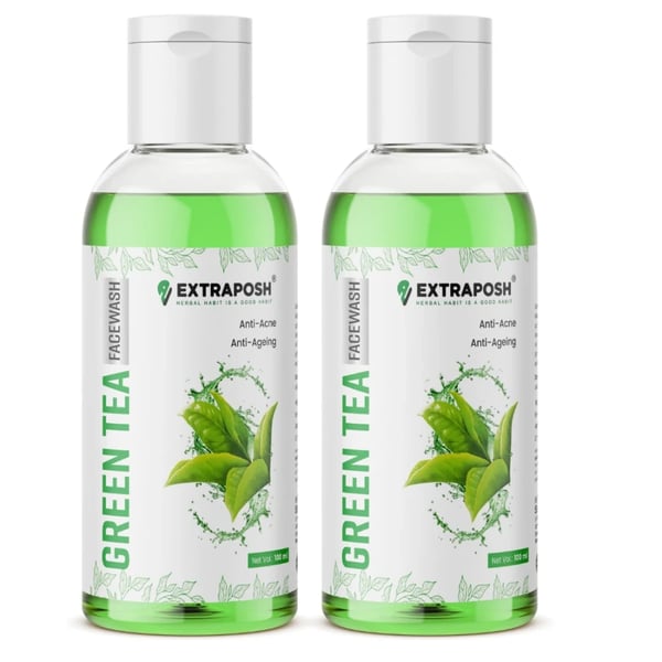 Extraposh Green Tea Face Wash pack of 2 - 100 ml each