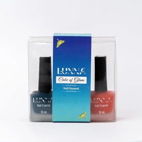 LUNNA | COMBO OF 6 NAIL ENAMEL| Cube of Glam | Quick Drying | | Long Lasting| High Shine Nail Polish For Women | No Harmful Chemicals | Non-Toxic | Vegan | 6 * 10ml Matte Love