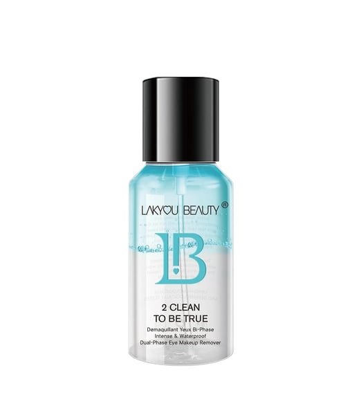 LAKYOU BEAUTY 2 Clean To Be True Makeup Remover - Blue (100ml) | Dual-Action Makeup Remover & Cleanser With Matte Finish