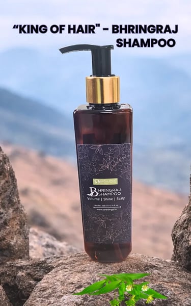 Farm-Fresh Bhringraj Power! Organic Shampoo for Healthy Hair (200ml)