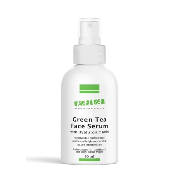 KAIVA | Green Tea Face Serum - Clears Pores, Acne, Reduces Pore Size - 50 ML