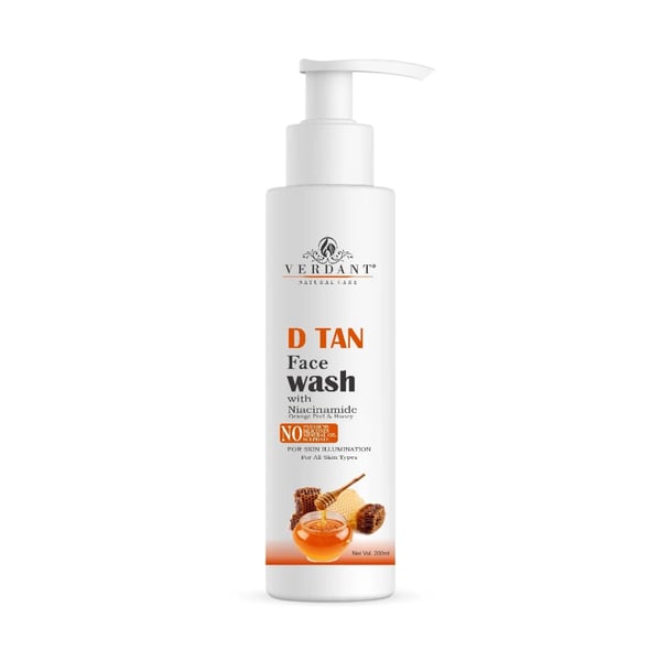 Verdant Natural Care De Tan face wash | D Tan face wash | Tan Removal face wash | Anti-Tan Face Wash (100 ml)