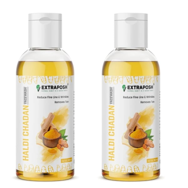 Extraposh Haldi & Chandan Face Wash pack of 2 - 100 ml each