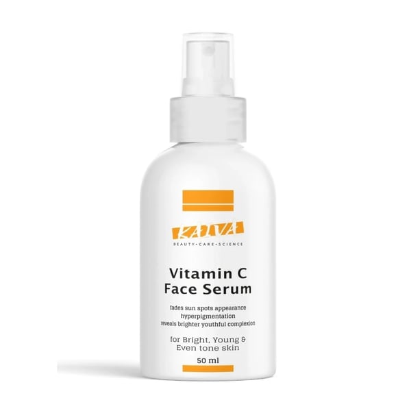 KAIVA | Vitamin-C Facial Serum, Hydrating & Brightening Serum for Dark Spots, Fine Lines and Wrinkles - 50 ML