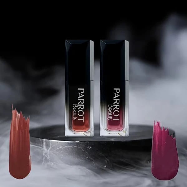 Parrot Beauty Cream matte liquid lipstick - Combo of Magnetic Mahogany (P04) + Merry Mulberry (P05)